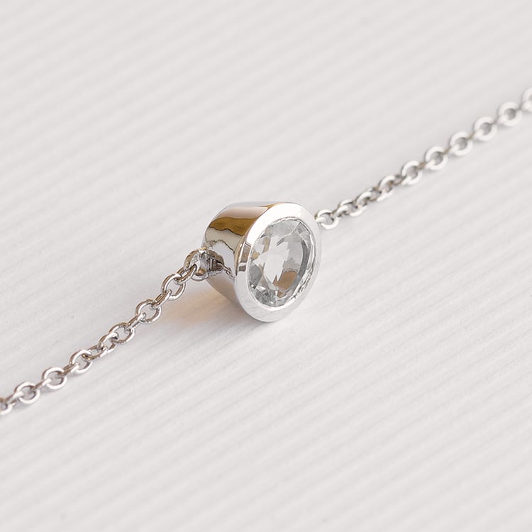 Kolekcia jemných šperkov s bielymi topásmi Tolar 147403