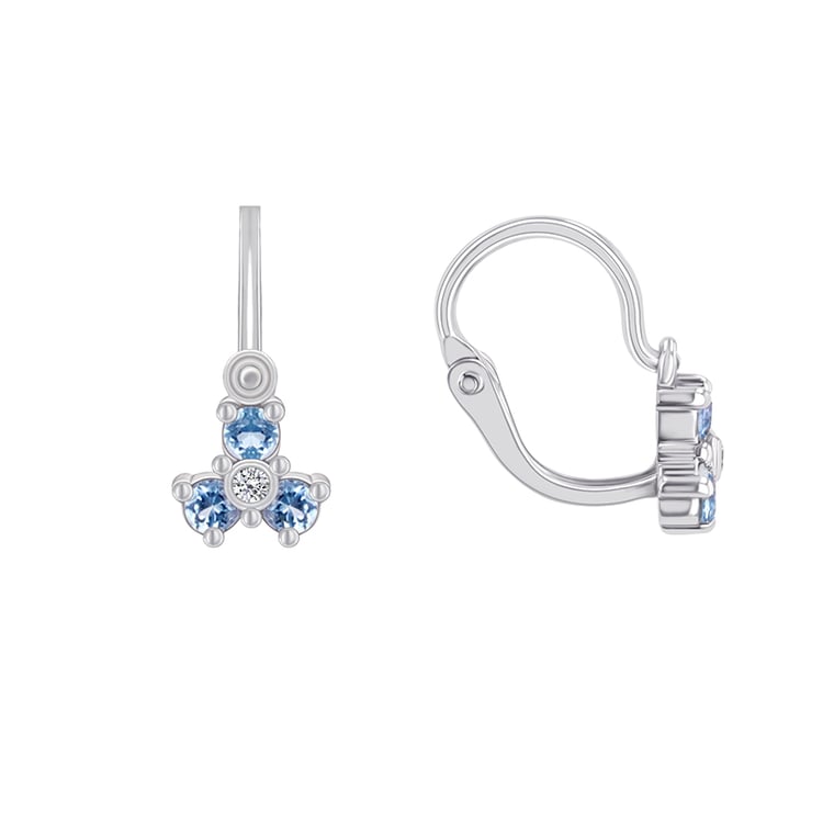 Jemné detské náušnice s topásmi 89704