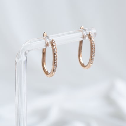 Elegantné náušnice s diamantmi Kham