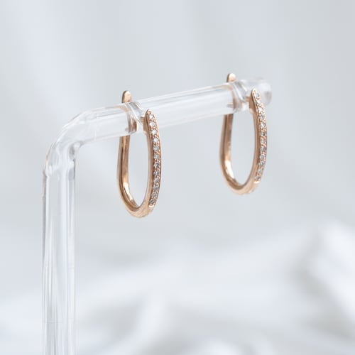 Elegantné náušnice s diamantmi Kham