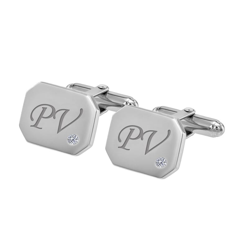 Manžetové gombíky s diamantmi 69786