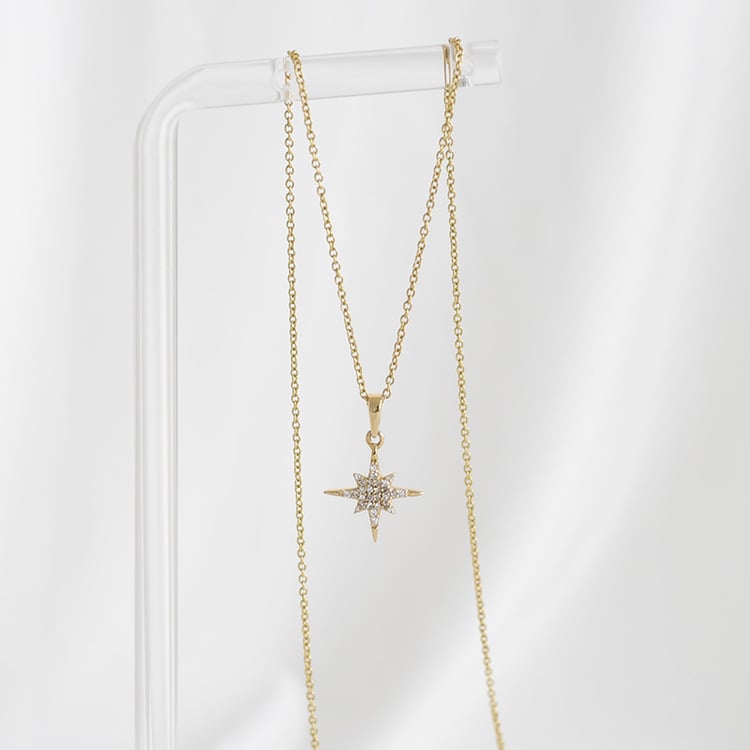 Diamantový zlatý náhrdelník 93340