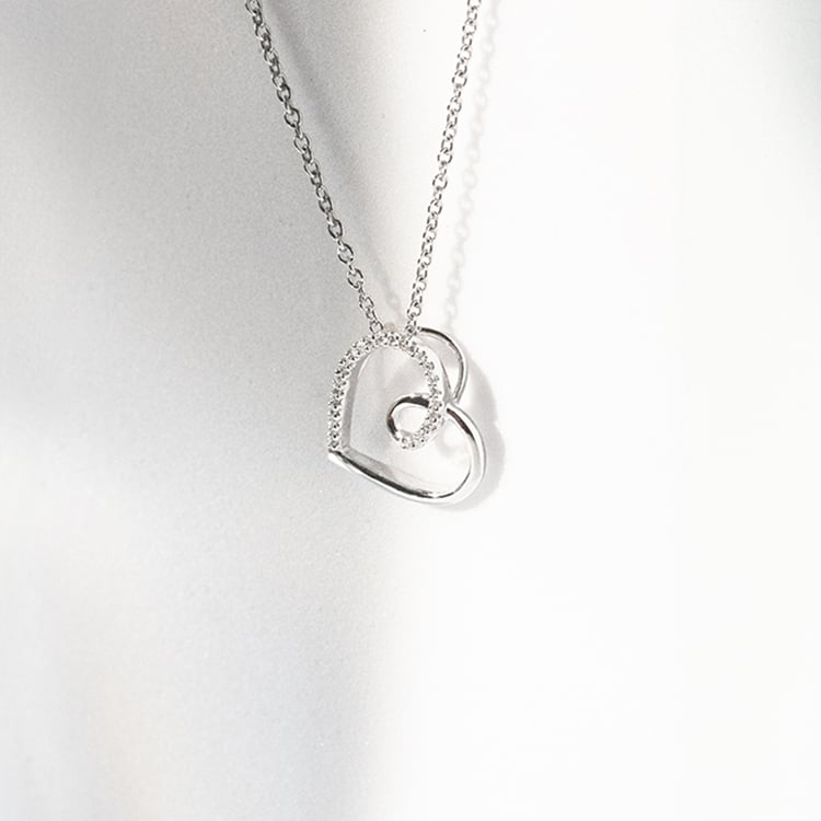 Romantický prívesok s diamantmi Dominik 142619