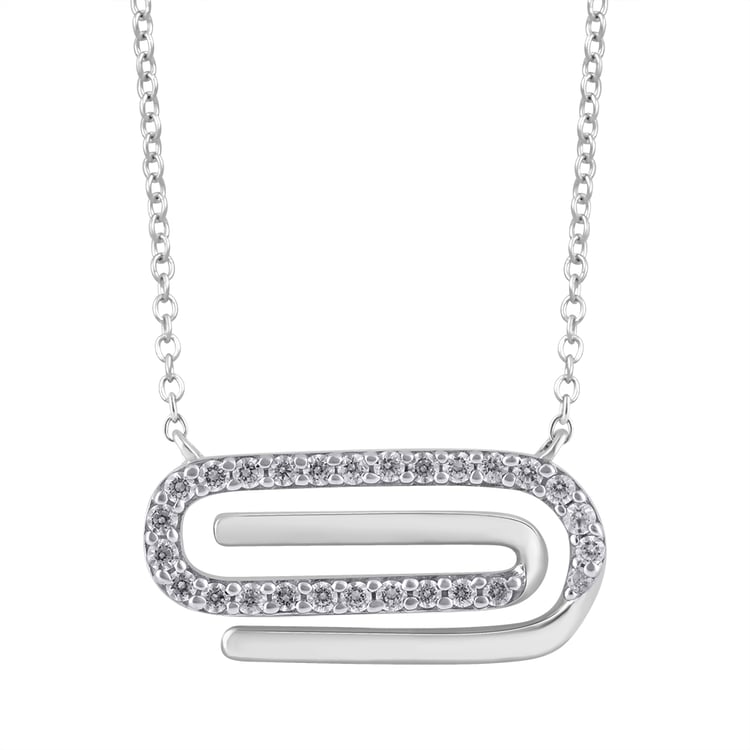 Zlatý náhrdelník s lab-grown diamantmi Aly 158647