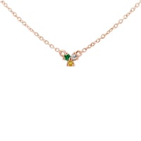 Náhrdelník s tromi drahokamami podľa vášho výberu Amine