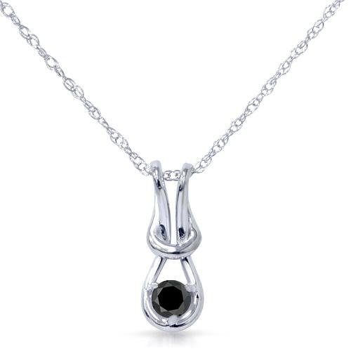 Zlatý náhrdelník s čiernym diamantom