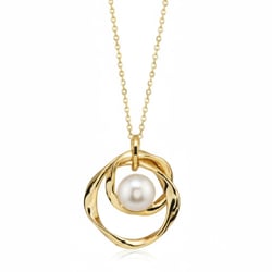 Strieborný prívesok s perlou Alya