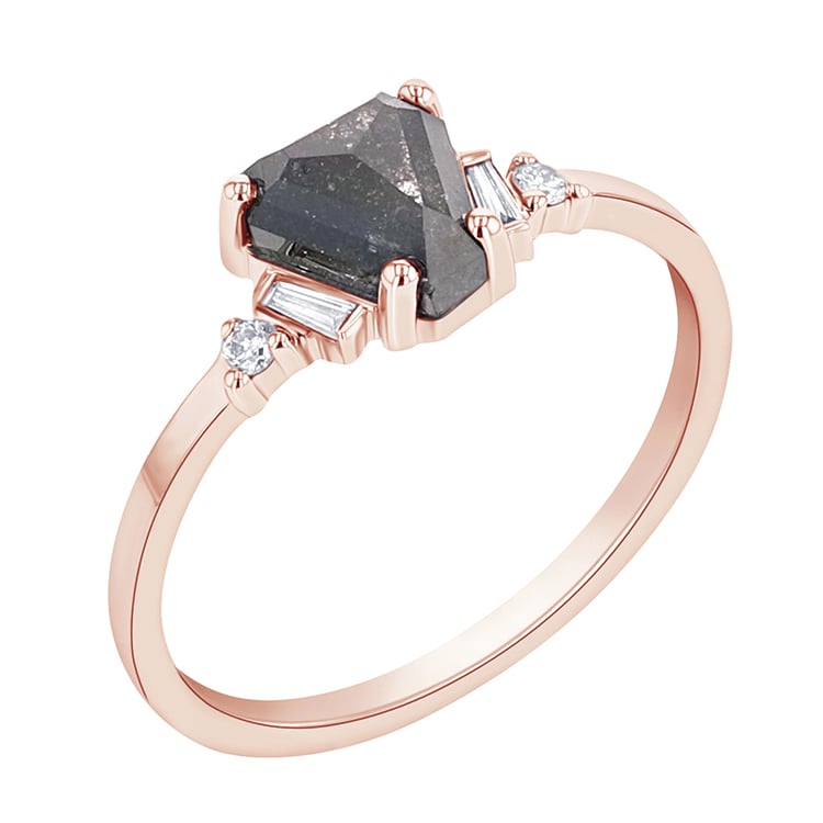 Prsteň so salt and pepper diamantom Ander 112176