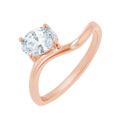 Zásnubný prsteň s oval lab-grown diamantom Carrie