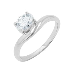 Atypický zásnubný prsteň s oval diamantom Adina