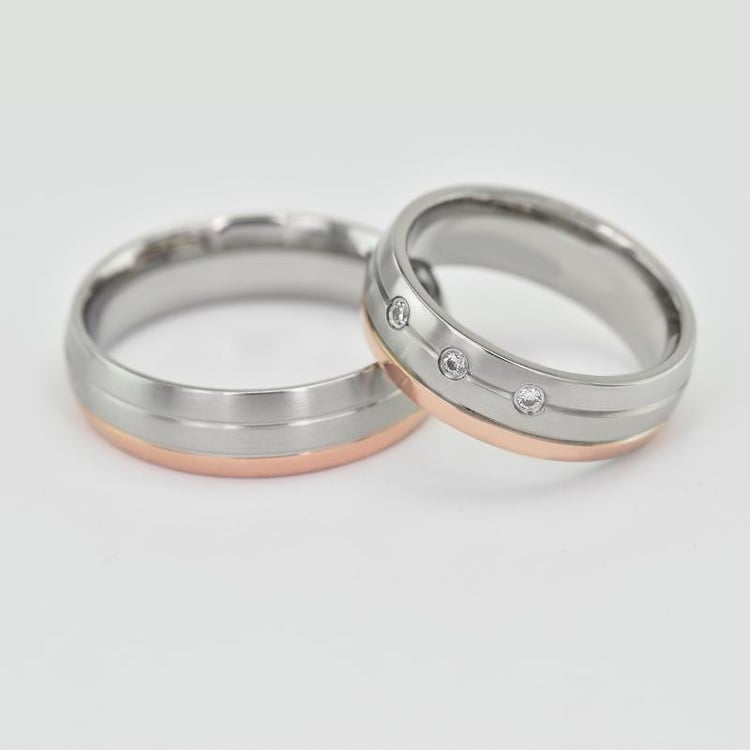 Zlaté obrúčky s diamantmi 21880