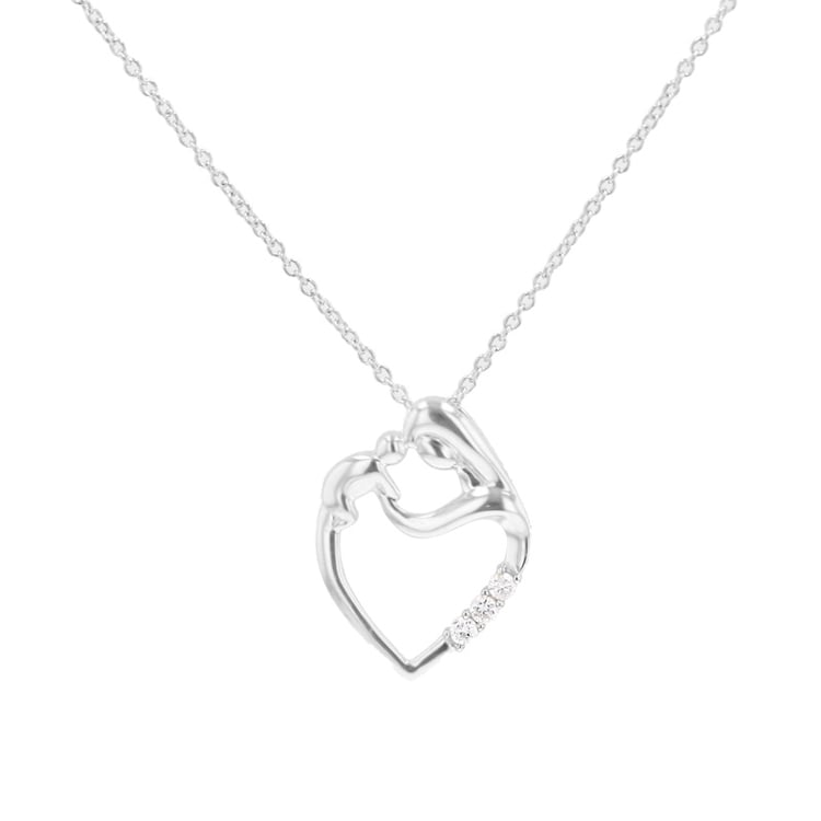 Prívesok matka a dieťa s diamantmi Remy 99152