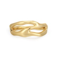 Nepravidelný zlatý prsteň Ivy