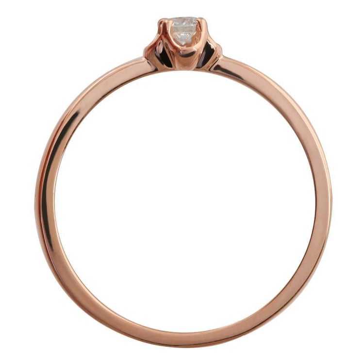 Zlatý prsteň s diamantom Yavy 10559