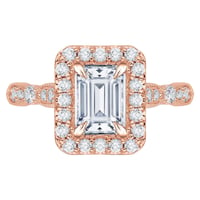 Zásnubný prsteň s emerald diamantom Beulah