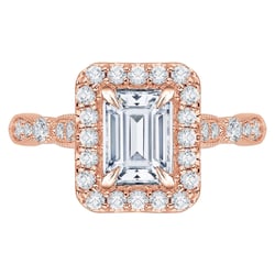 Zásnubný prsteň s emerald diamantom Beulah