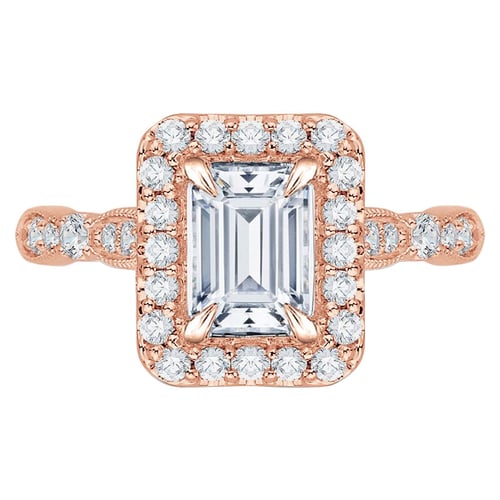 Zásnubný prsteň s emerald diamantom Beulah