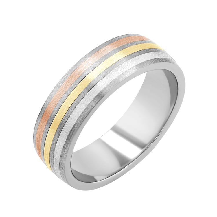Snubné prstene z titánu, zlata a striebra Rufus 135686