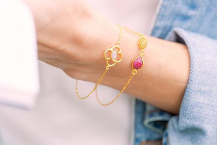 Pozlátený náramok Lomasi 6766