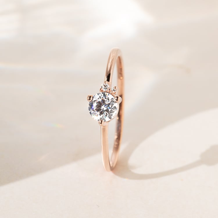 Cluster prsteň s lab-grown diamanty Aghate 140644