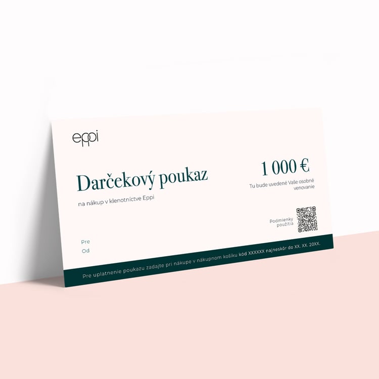 Darčekový poukaz v hodnote 1000 Eur