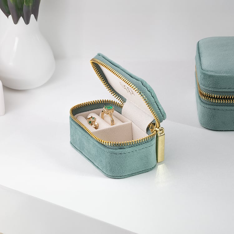 Malá zelená cestovná šperkovnica Safey 146234