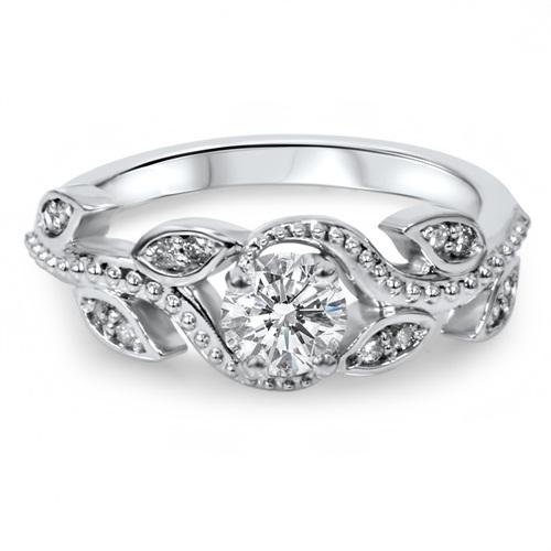 Zlatý prsteň s diamantmi 4533