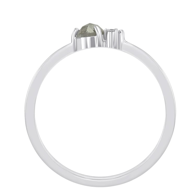 Prsteň se salt and pepper diamantmi 49871