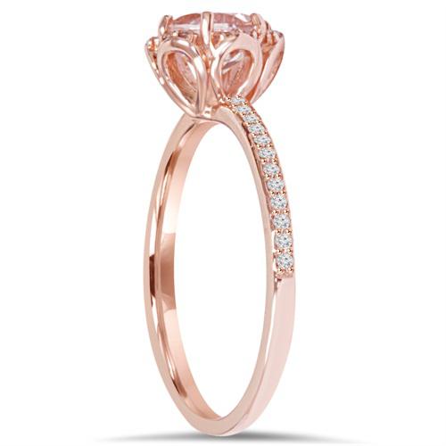 Prsteň z ružového zlata 6375