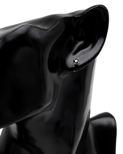 Strieborné náušnice s diamantmi 1611