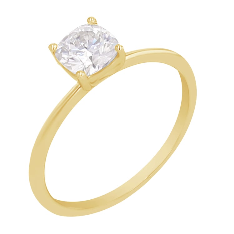 Zásnubný prsteň s cushion moissanitom s výberom veľkosti Kuba 110309