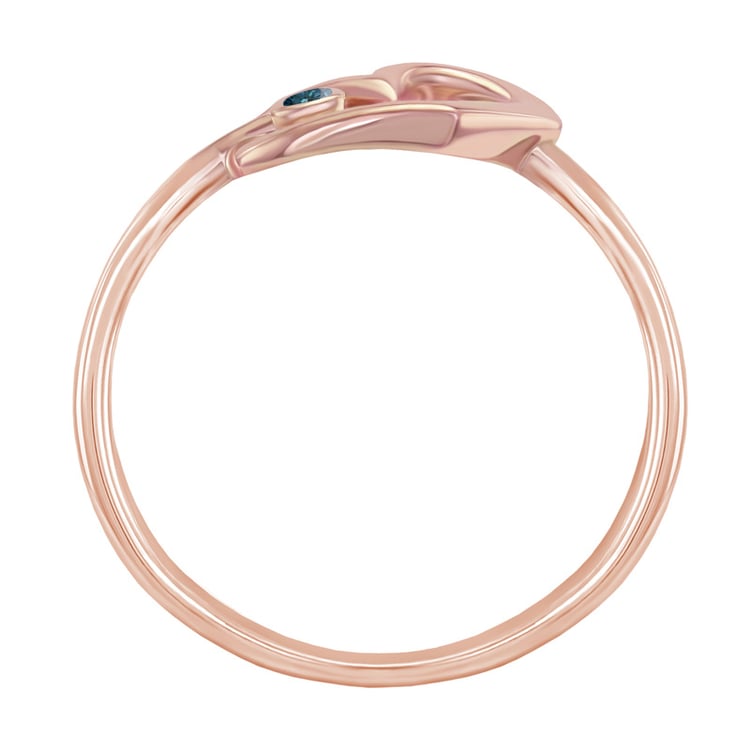 Zlatý prsteň s modrým diamantom 40363