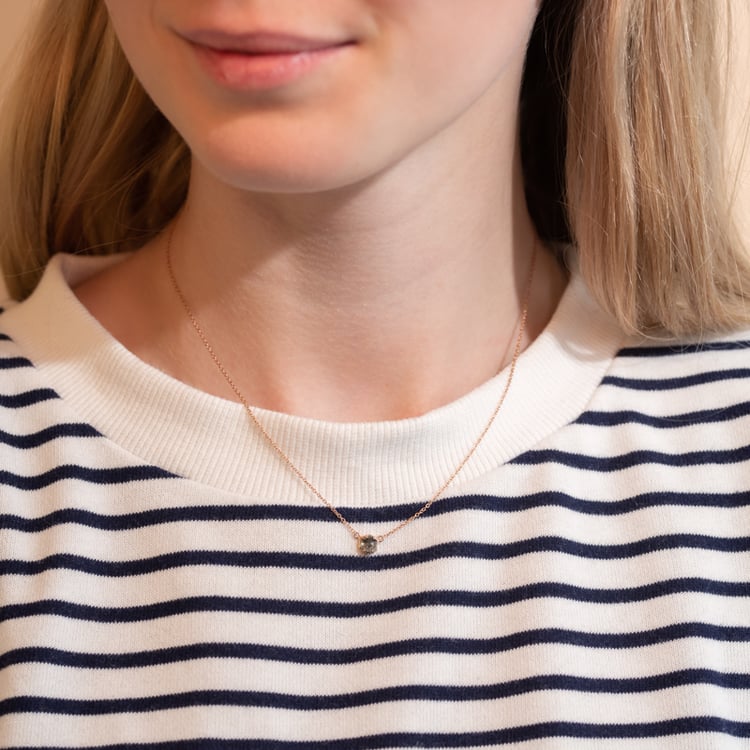 Náhrdelník so salt and pepper diamantom Caine 104792