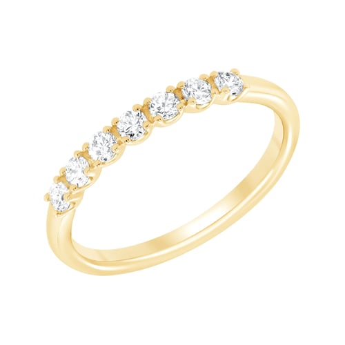 Zlatá romantická eternity obrúčka s diamantmi Latasha