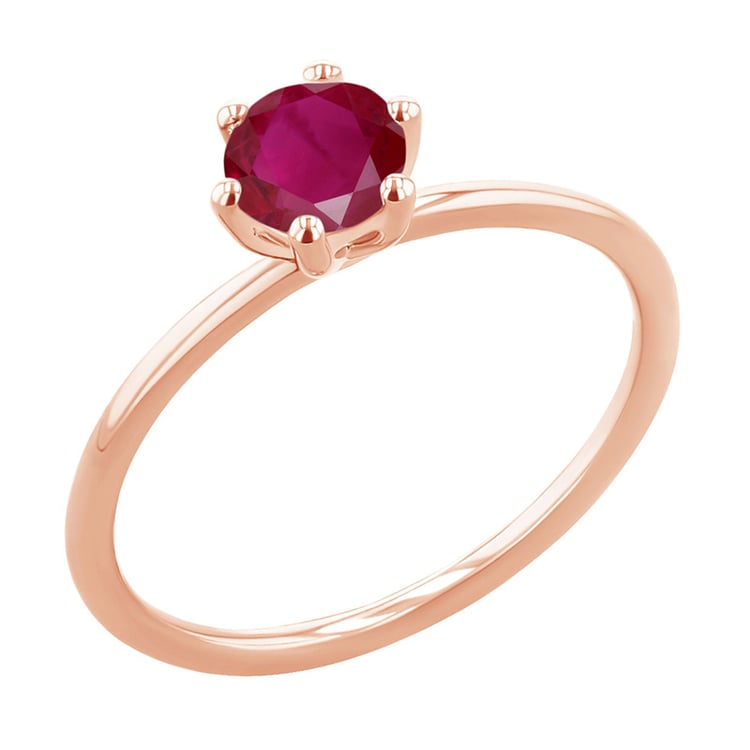Zásnubný prsteň s rubínom Birdie 151028