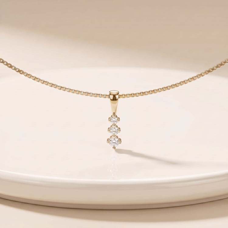 Minimalistický diamantový prívesok Hidde 170376