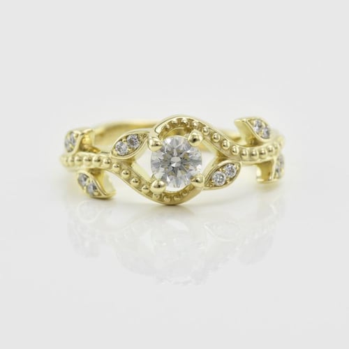 Vintage zásnubný prsteň s lab-grown diamantmi Timothy