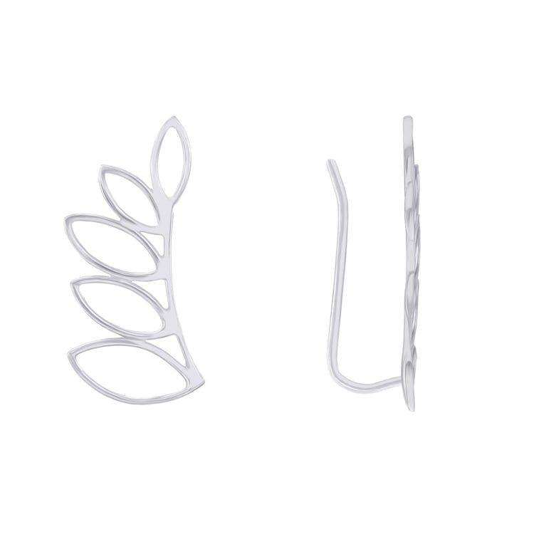 Náušnice ear climber s lístkami 42097