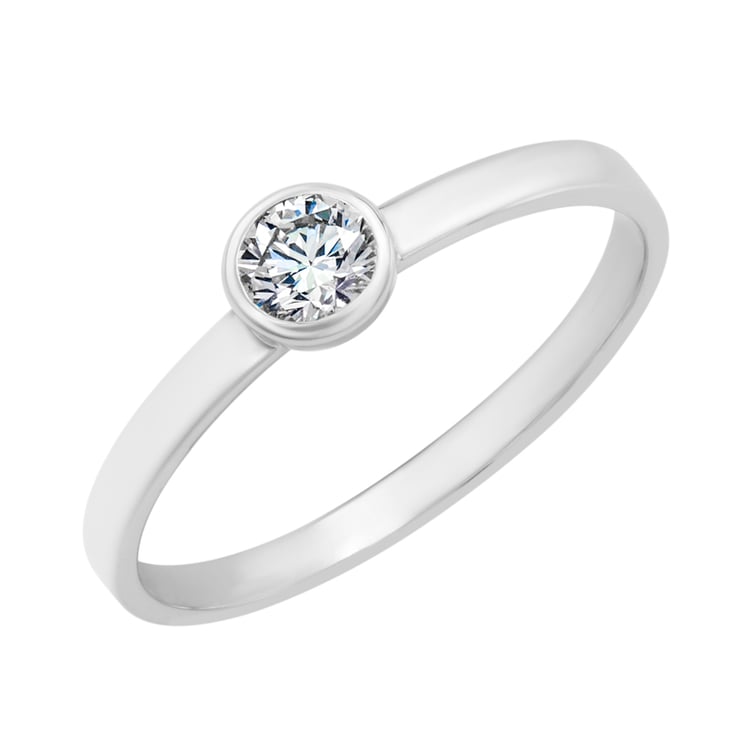 Zásnubný prsteň s diamantom zlatý 2874