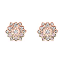 Diamantové náušnice v tvare kvetov Anstey