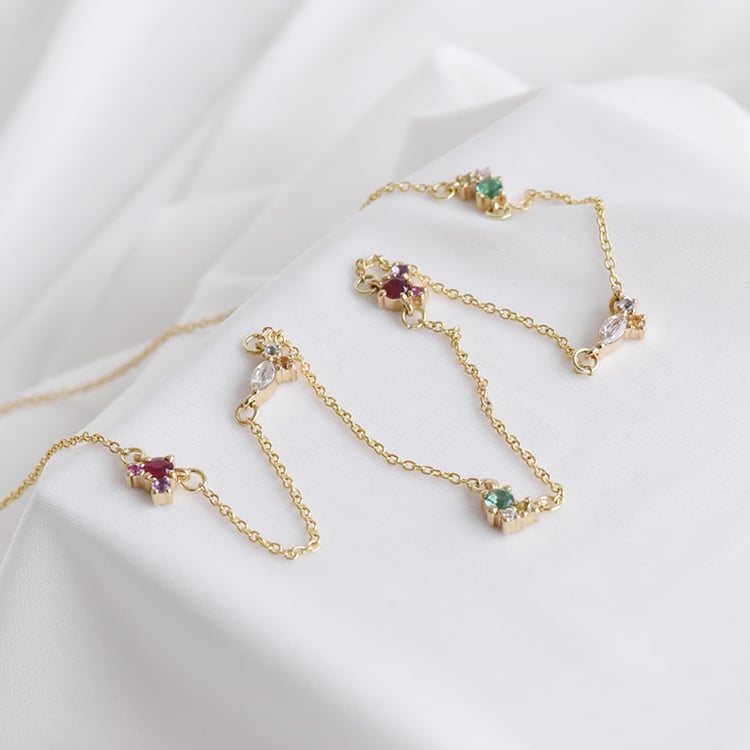 Náhrdelník s drahokamami 91320