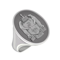 Pánsky prsteň s ručným gravírom vlastnej voľby Tauru