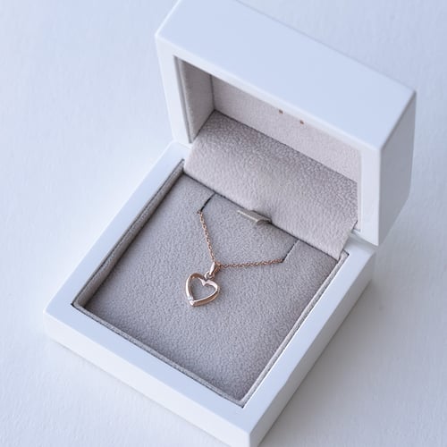 Set strieborných šperkov v tvare srdca s diamantmi Maryse