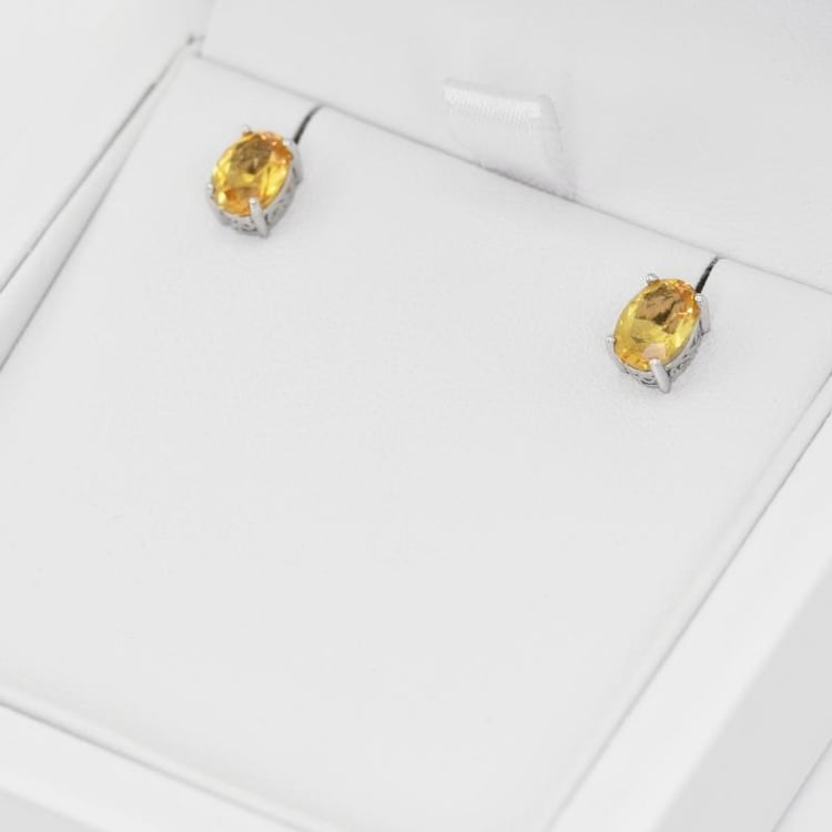 Náušnice s citrínmi 20456