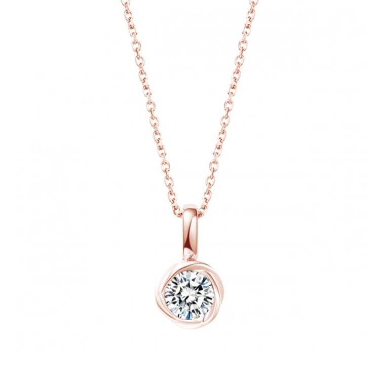 Prívesok s ČGL certifikovaným diamantom Tress