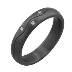 Tantalový prsteň s diamantmi Brodie