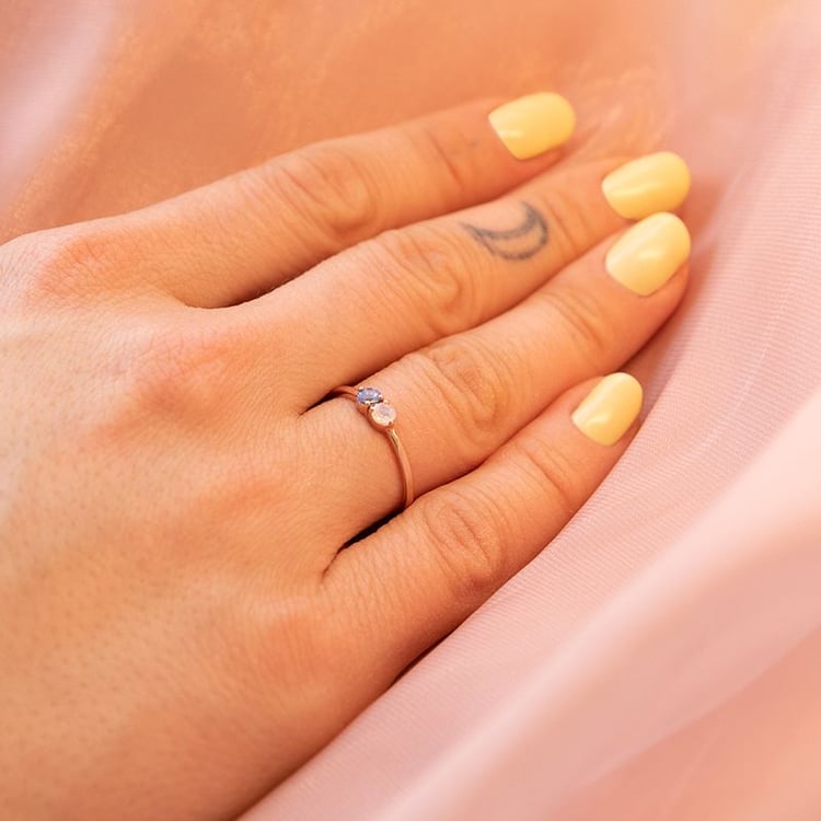 Duo prsteň s drahokamami podľa vášho výberu Penn 99931