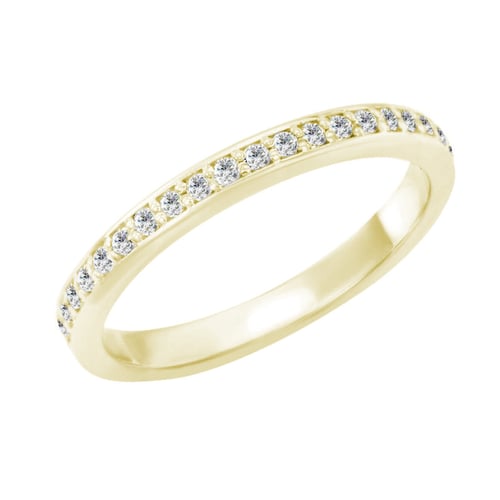 Eternity prsteň s 1.25mm moissanitmi Neville