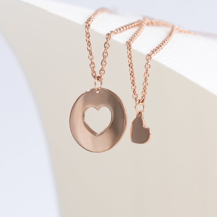 Set strieborných príveskov v tvare srdca pre dvoch Gabija 124483