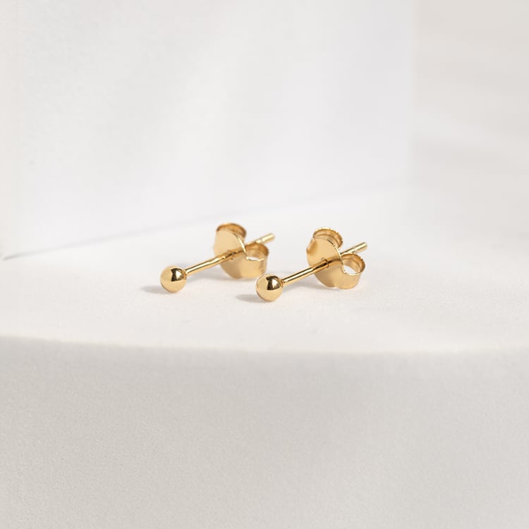 Mini guličkové náušnice zo striebra Sphere 143504